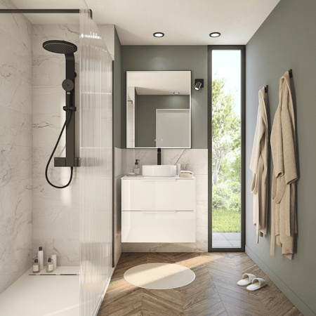 découvrez comment réussir la rénovation de votre salle de bain, quelle que soit sa superficie. conseils, inspirations et astuces pour mener à bien votre projet m², du choix des matériaux à l’agencement optimal.